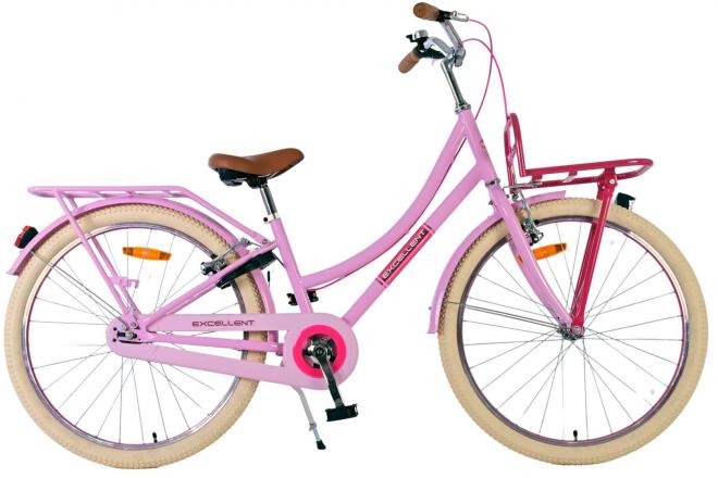 Volare Excellent Børnecykel - Piger - 24 tommer - Pink - To håndbremser