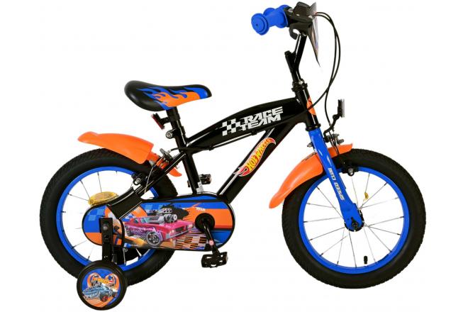 Hot Wheels Børnecykel - Drenge - 14 tommer - Sort - To håndbremser