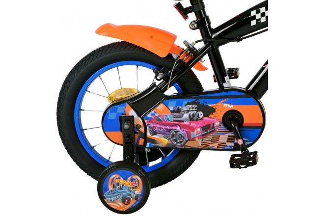 Hot Wheels Børnecykel - Drenge - 14 tommer - Sort - To håndbremser