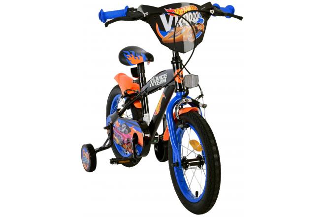 Hot Wheels Børnecykel - Drenge - 14 tommer - Sort - To håndbremser