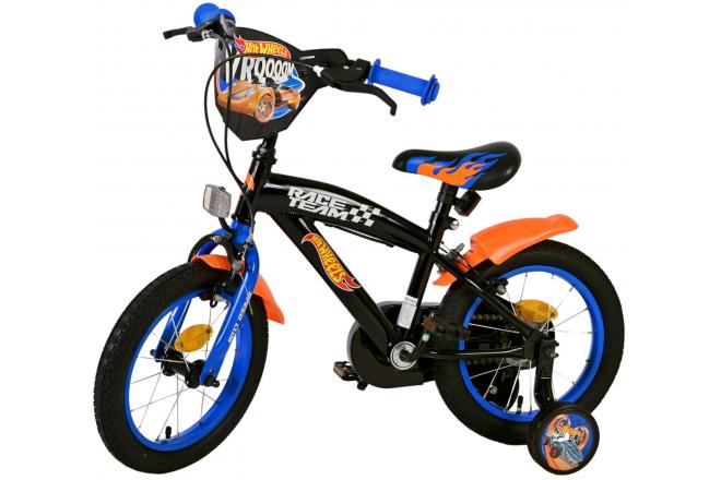 Hot Wheels Børnecykel - Drenge - 14 tommer - Sort - To håndbremser