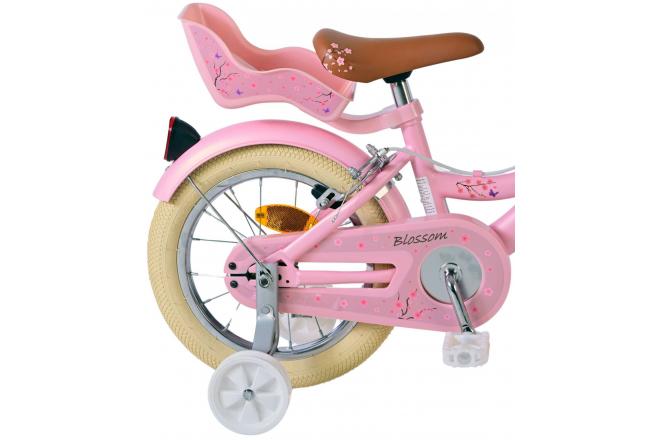 Volare Blossom Børnecykel - Piger - 14 tommer - Pink - To håndbremser