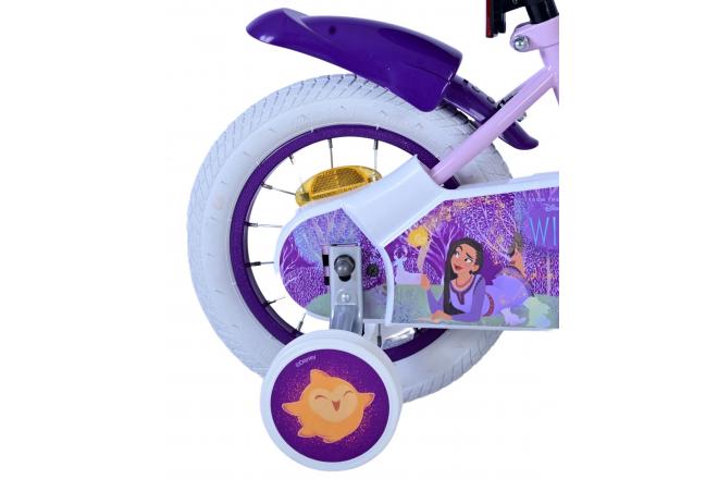 Disney Wish børnecykel - Piger - 12 tommer - Lilla