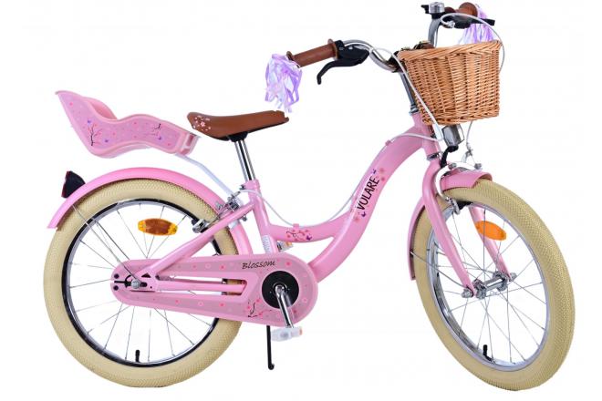 Volare Blossom Børnecykel - Piger - 18 tommer - Pink - To håndbremser