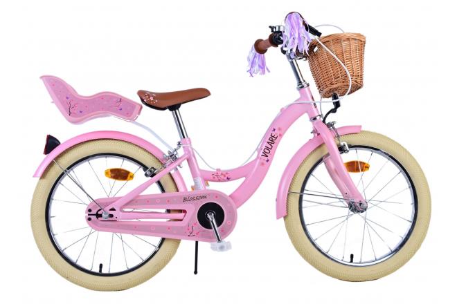 Volare Blossom Børnecykel - Piger - 18 tommer - Pink - To håndbremser