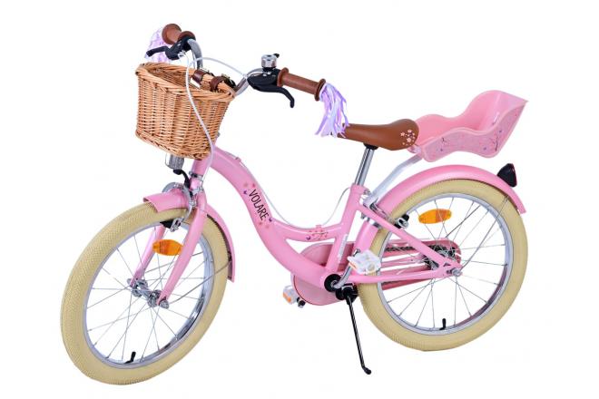 Volare Blossom Børnecykel - Piger - 18 tommer - Pink - To håndbremser