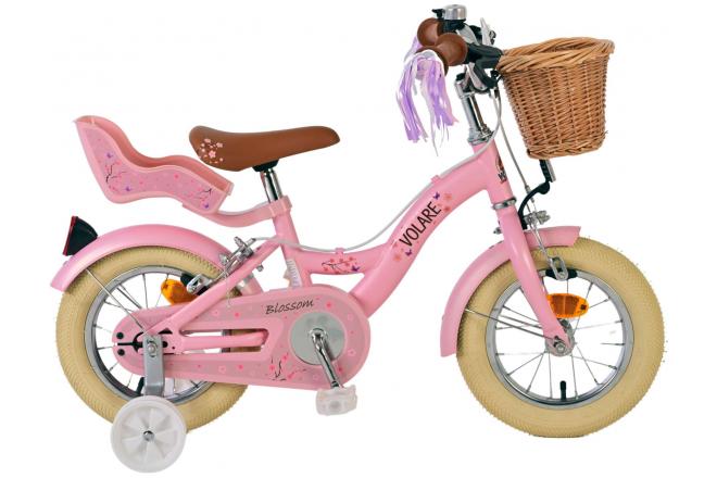 Volare Blossom Børnecykel - Piger - 12 tommer - Pink - To håndbremser