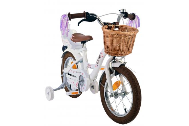 Volare Blossom børnecykel - Piger - 14 tommer - Hvid