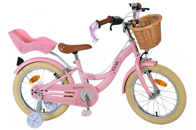 Volare Blossom Børnecykel - Piger - 16 tommer - Pink - To håndbremser