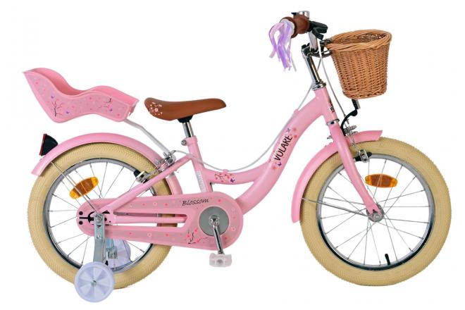 Volare Blossom Børnecykel - Piger - 16 tommer - Pink - To håndbremser