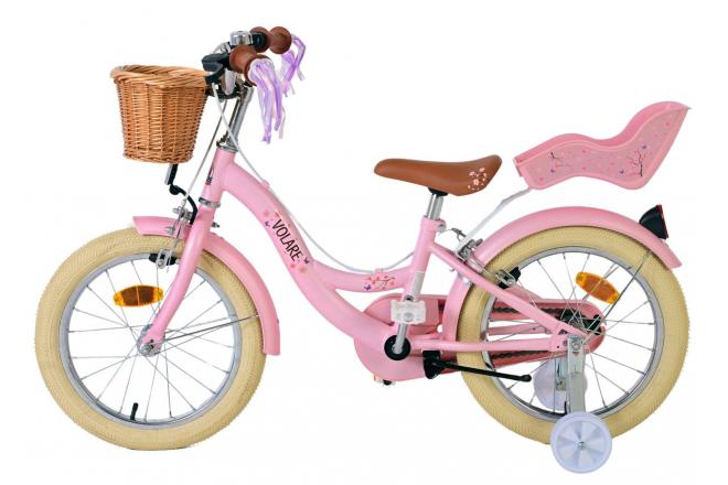 Volare Blossom Børnecykel - Piger - 16 tommer - Pink - To håndbremser