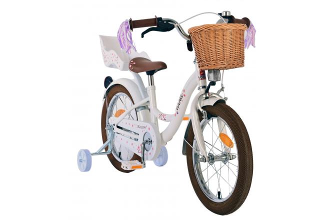 Volare Blossom børnecykel - Piger - 16 tommer - Hvid