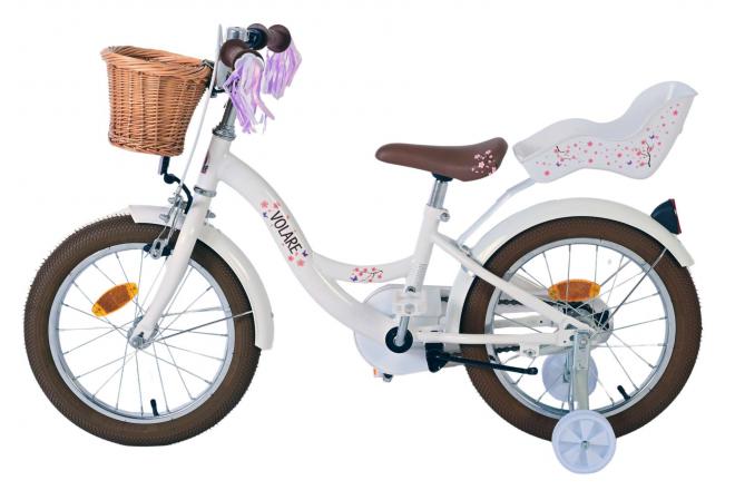 Volare Blossom børnecykel - Piger - 16 tommer - Hvid