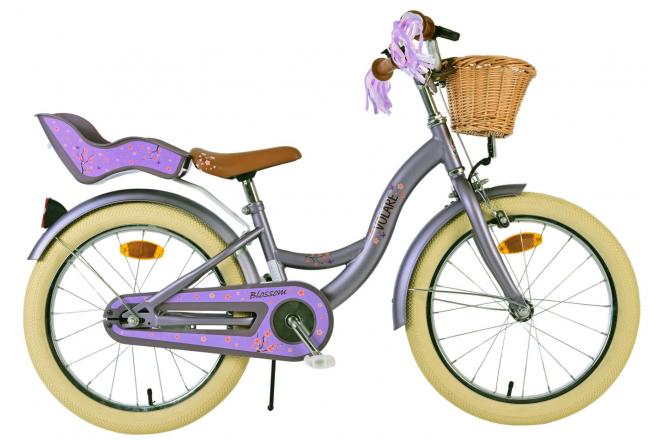 Volare Blossom børnecykel - Piger - 18 tommer - Lilla