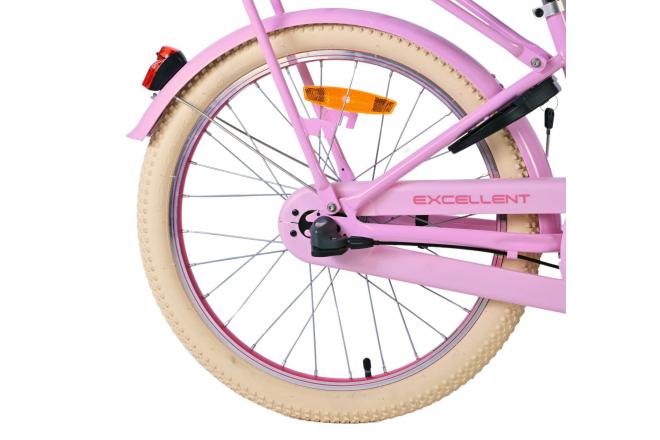 Volare Excellent Børnecykel - Piger - 20 tommer - Pink - 3 gear