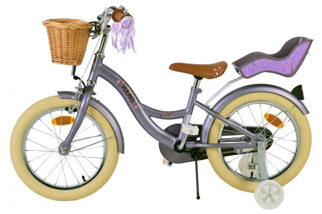 Volare Blossom børnecykel - Piger - 16 tommer - Lilla