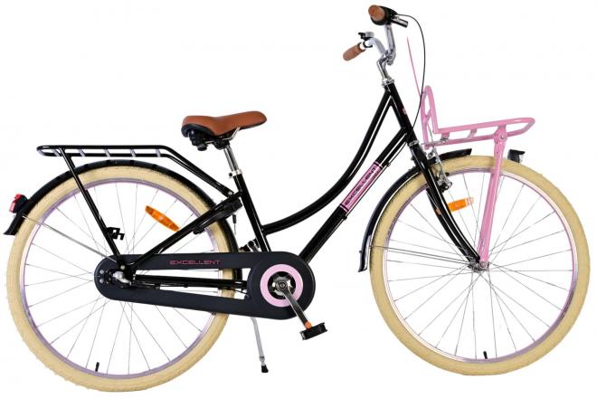 Volare Excellent Kinderfiets - Meisjes - 26 inch - Zwart - Shimano Nexus 3 versnellingen