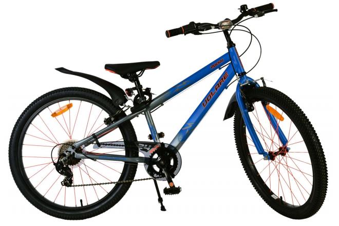 Volare Rocky Kinderfiets - 24 inch - Grijs - Shimano Nexus 3 versnellingen - 95% afgemonteerd